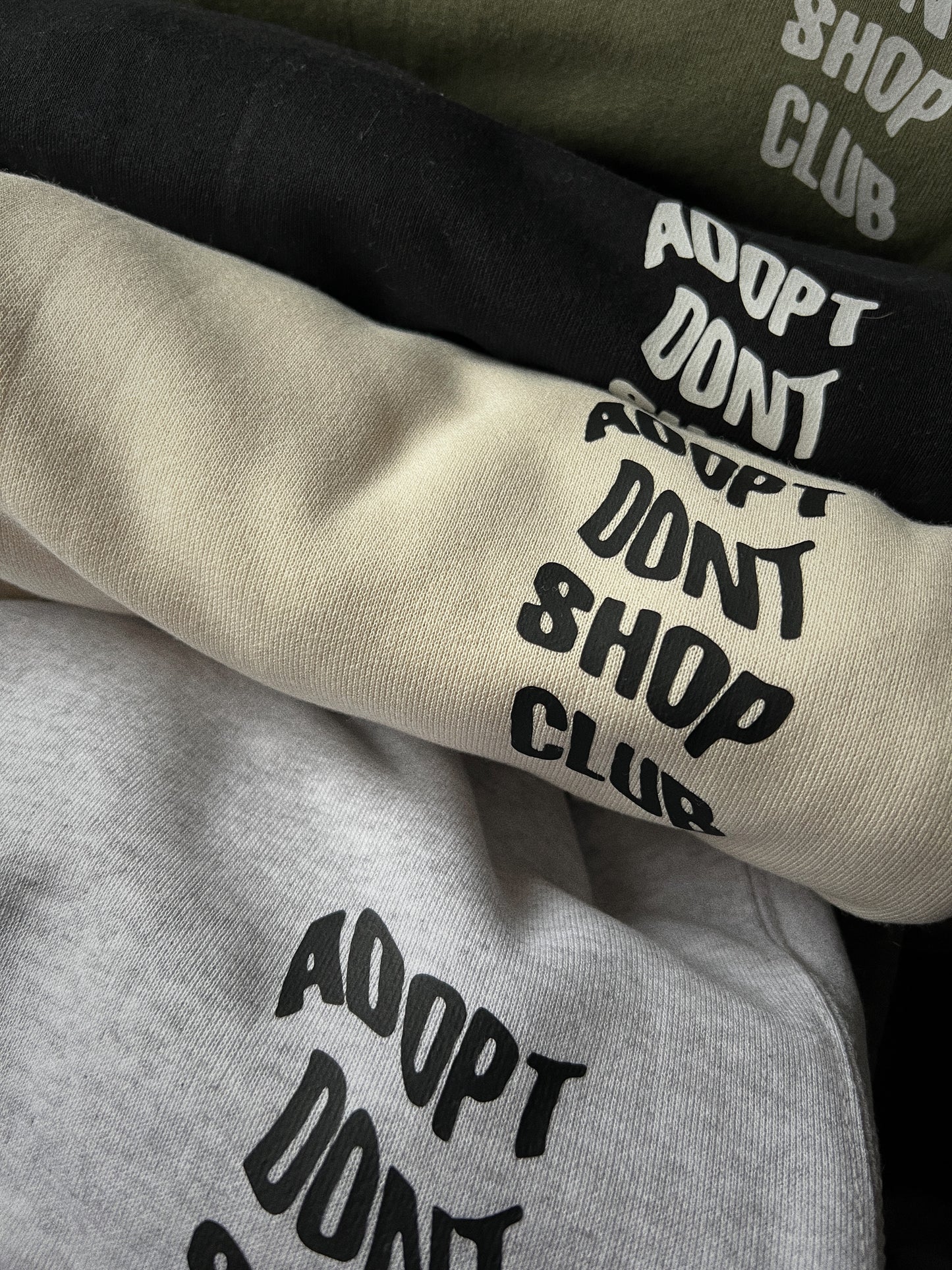 adopt don't shop club sweatshirt