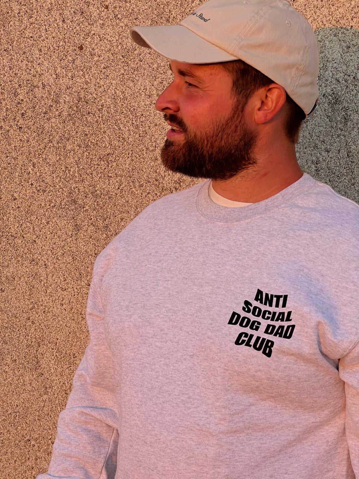 anti social dog dad club sweatshirt