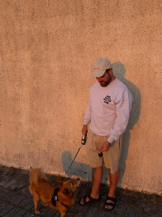 anti social dog dad club sweatshirt