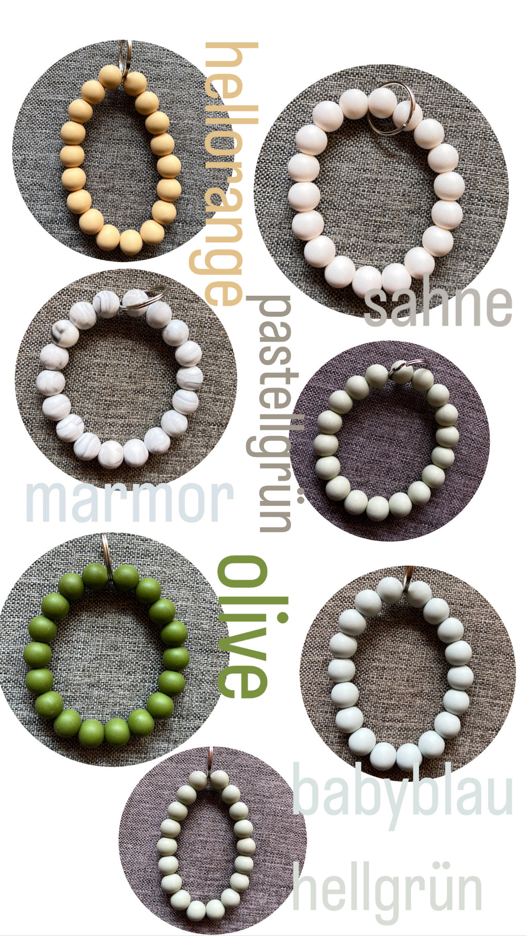 luna schlüsselanhänger armband