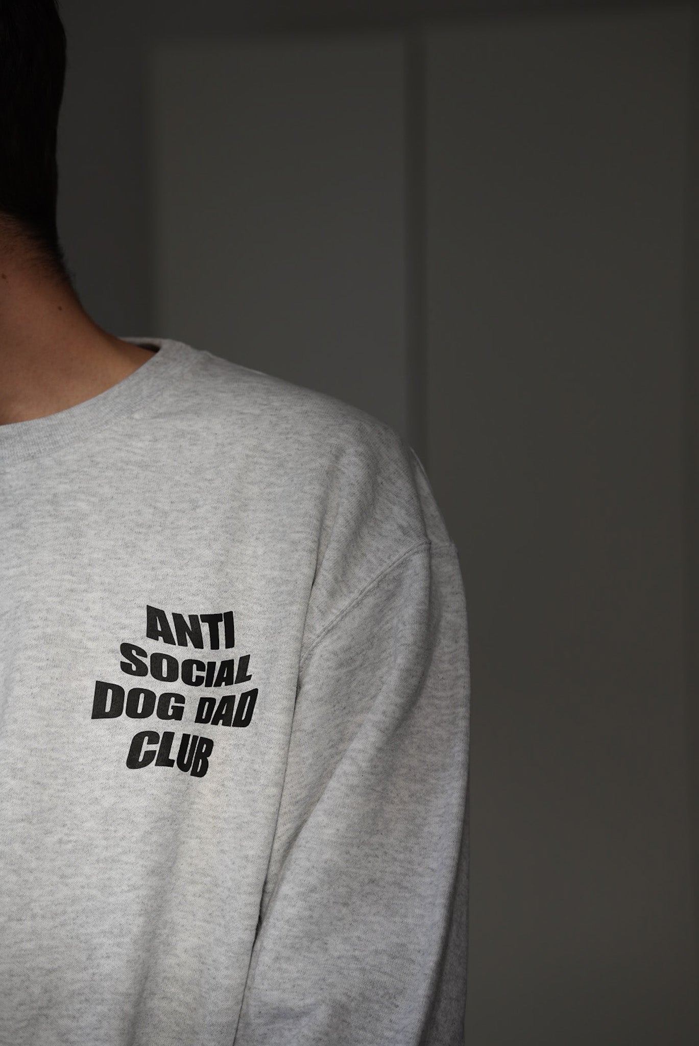 anti social dog dad club sweatshirt